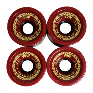 Yow Ura 66mm 82a Surfskate Wheels (Ketchup)